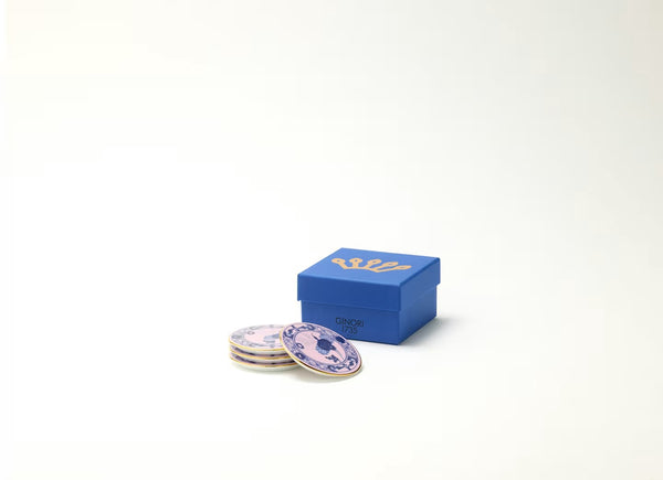 GINORI ORIENTE ITALIANO 4 COASTERS AZALEA
