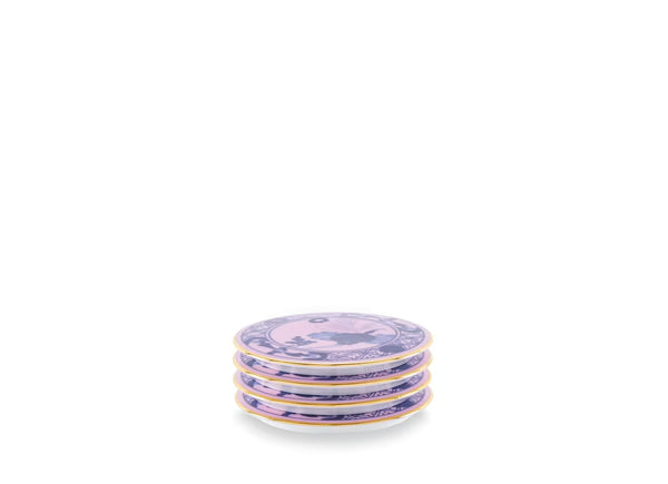 GINORI ORIENTE ITALIANO 4 COASTERS AZALEA