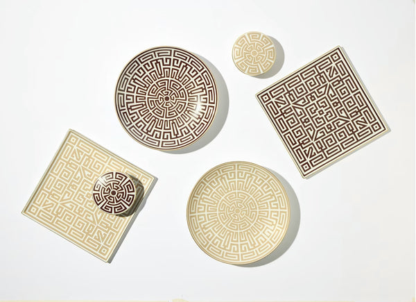GINORI LABIRINTO CENTERPIECE EBANO