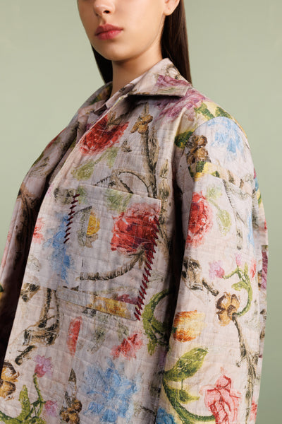 MAO QUILTED TRUCKER JACKET