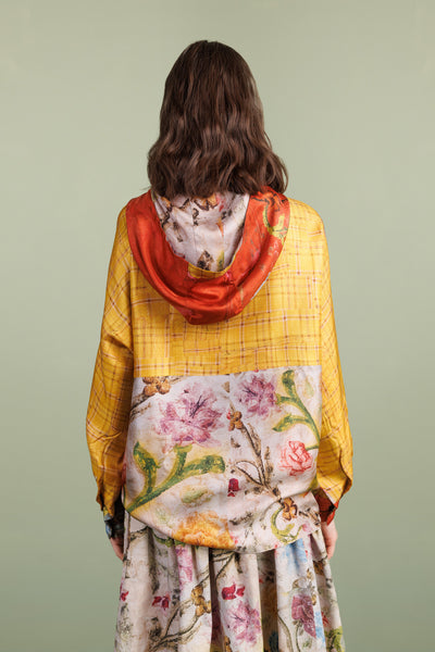 REVERSIBLE SILK HOODIE