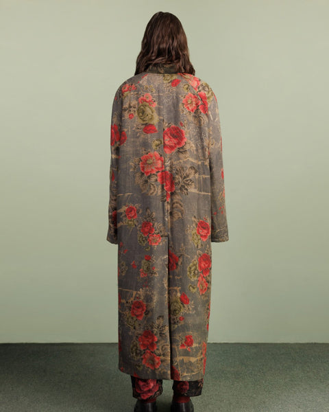INFATUATION BLACK X AREEJ REVERSIBLE QUILTED ROBE