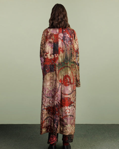INFATUATION BLACK X AREEJ REVERSIBLE QUILTED ROBE