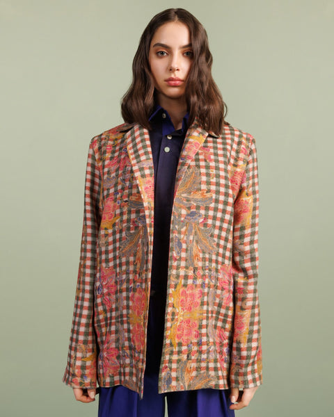 CHECKMATE PINK OVERSHIRT