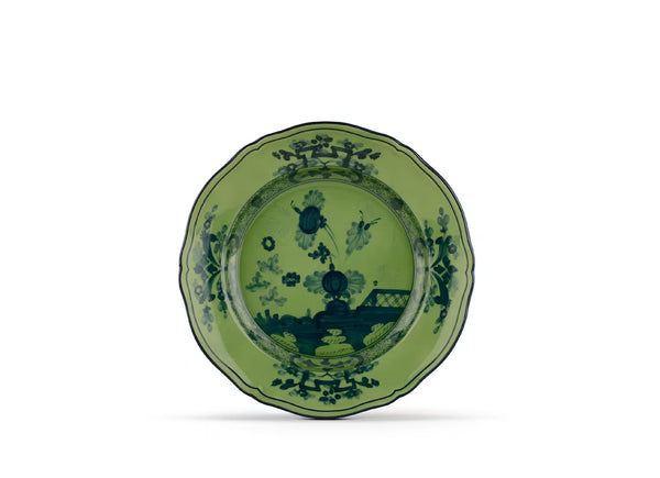 GINORI ORIENTE ITALIANO DESSERT PLATE MALACHITE GREEN
