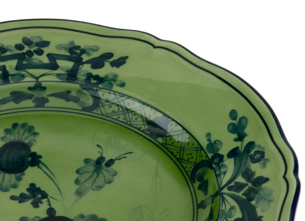 GINORI ORIENTE ITALIANO DESSERT PLATE MALACHITE GREEN