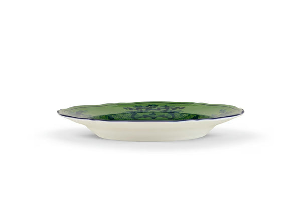 GINORI ORIENTE ITALIANO DESSERT PLATE MALACHITE GREEN