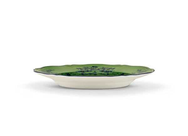 GINORI ORIENTE ITALIANO FLAT DINNER PLATE MALACHITE GREEN