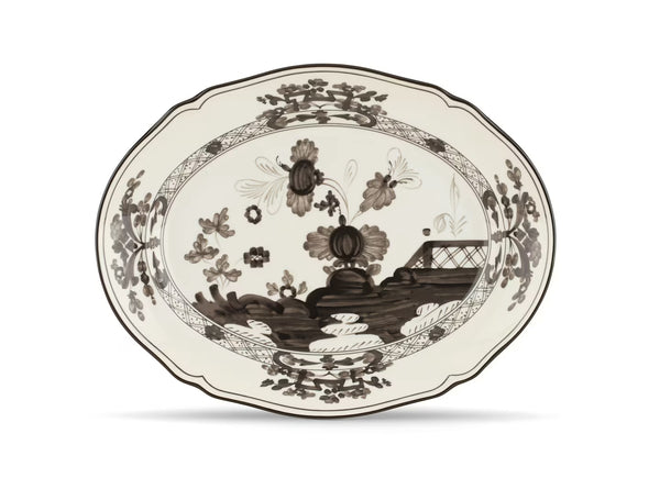 GINORI ORIENTE ITALIANO OVAL PLATTER ALBUS WHITE