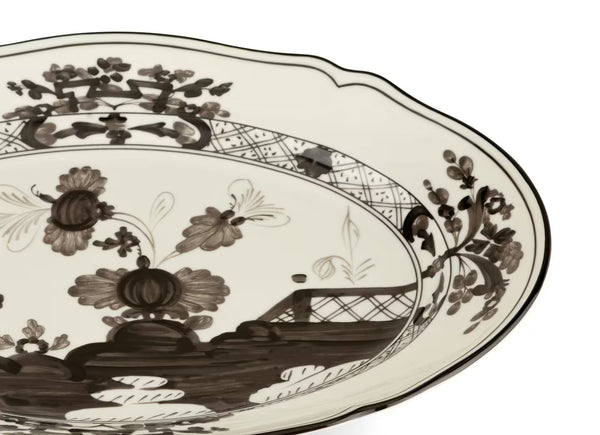GINORI ORIENTE ITALIANO OVAL PLATTER ALBUS WHITE