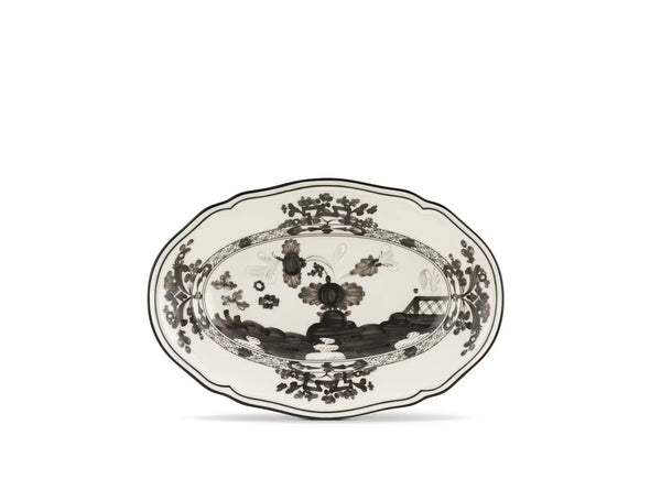 GINORI ORIENTE ITALIANO PICKLE DISH WHITE ALBUS