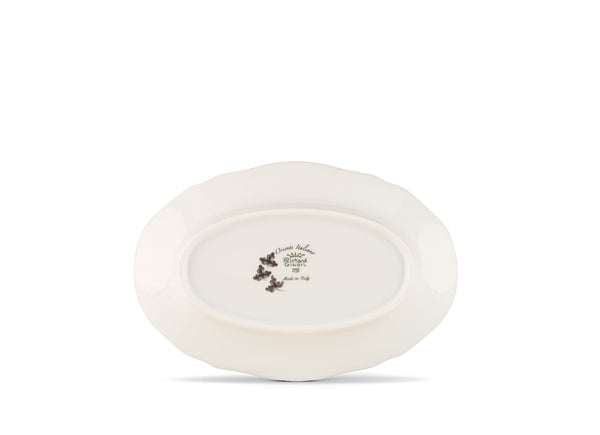 GINORI ORIENTE ITALIANO PICKLE DISH WHITE ALBUS