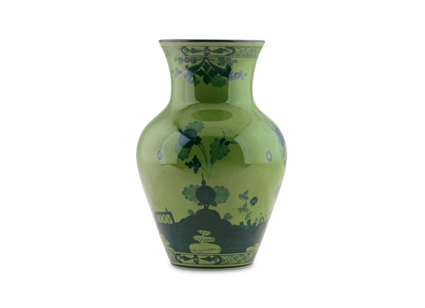 GINORI ORIENTE ITALIANO MING VASE MALACHITE GREEN