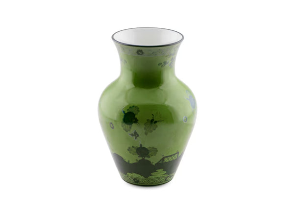 GINORI ORIENTE ITALIANO MING VASE MALACHITE GREEN