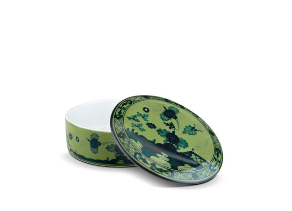GINORI ORIENTE ITALIAN TRINKET BOX MALACHITE GREEN