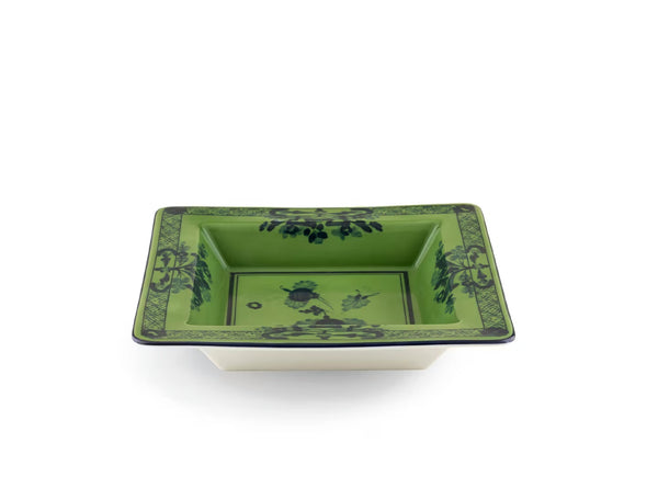 GINORI ORIENTE ITALIANO CHANGE TRAY MALACHITE GREEN