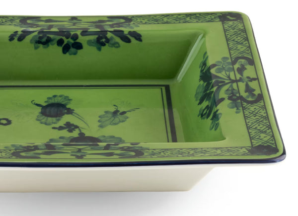 GINORI ORIENTE ITALIANO CHANGE TRAY MALACHITE GREEN