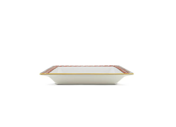 GINORI IL VIAGGIO DI NETTUNO SQUARE CHANGE TRAY LARGE PINK