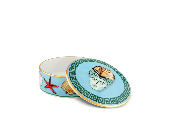 GINORI  IL VIAGGIO DI NETTUNO TRINKET BOX SEA BLUE