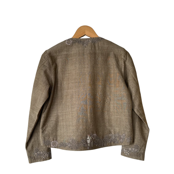 AODRESS Eye Three Birds Jacket in Raat Khaki at Aleph Gallery 2