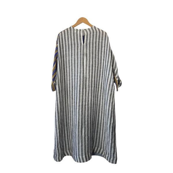 AODress Jamdani Embr. Round Shaped Dress in Mota Crescent Moon at Aleph Gallery