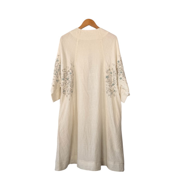 AODress Sprayed Niwa Northern Sequins Dress Cocoon White at Aleph Gallery