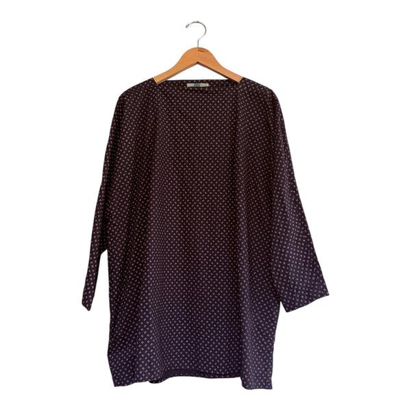 AODress Top Tunic Poplin Navy at Aleph Gallery