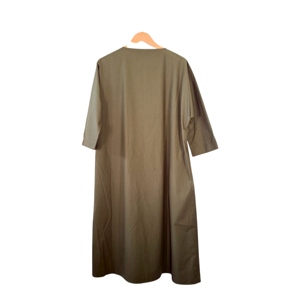 Apuntob Dress 1980 Forest Green 2 at Aleph Gallery 