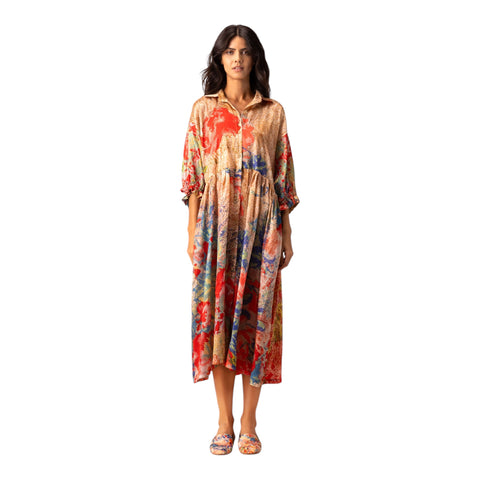 BOKJA DRESS FLUFF PUFF EMBROIDERY TRACY