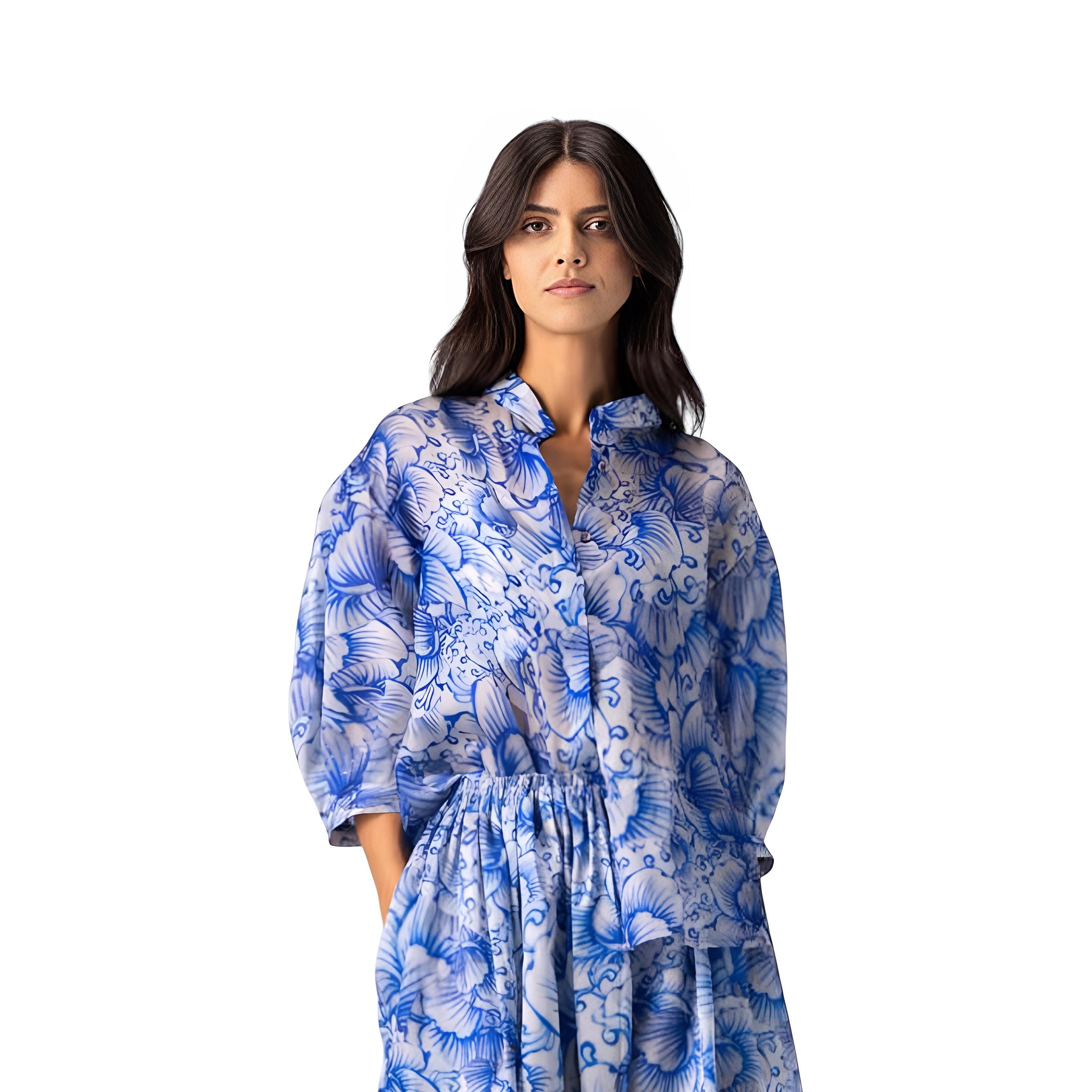 BOKJA PUFF SHIRT PORCELAIN