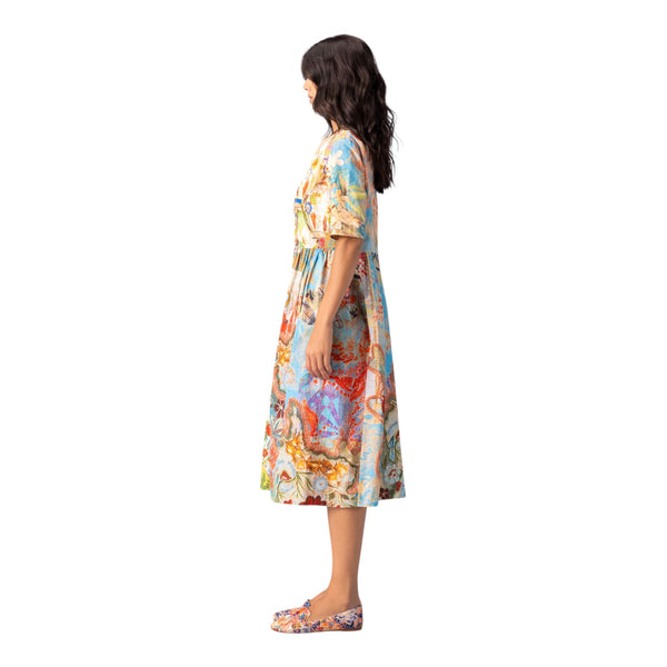 BOKJA UNBOTTON EMBROIDERY DRESS HOARD 2