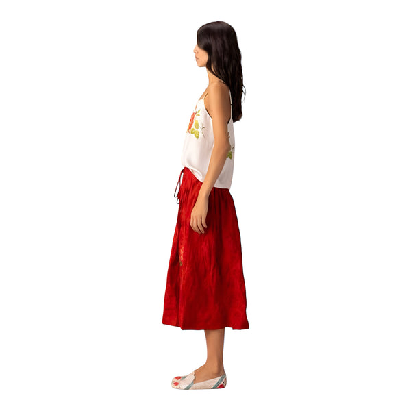 BOKJA Z SKIRT EMBROIDERED RED MACARON 2
