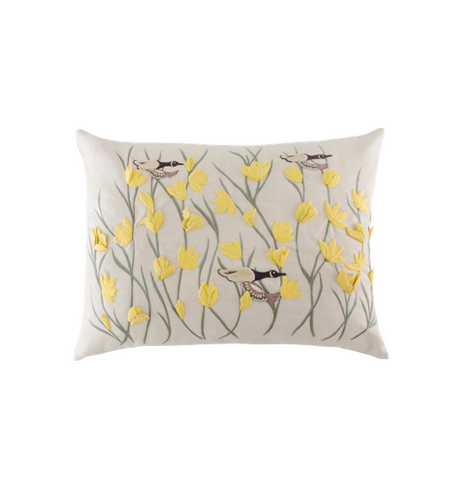 EMBROIDERED CUKOO PILLOW