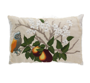 PEAR AND OWL PILLOW