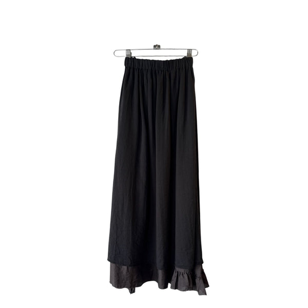 Elsa Esturgie Skirt Reveil in Black/Carbon at Aleph Gallery