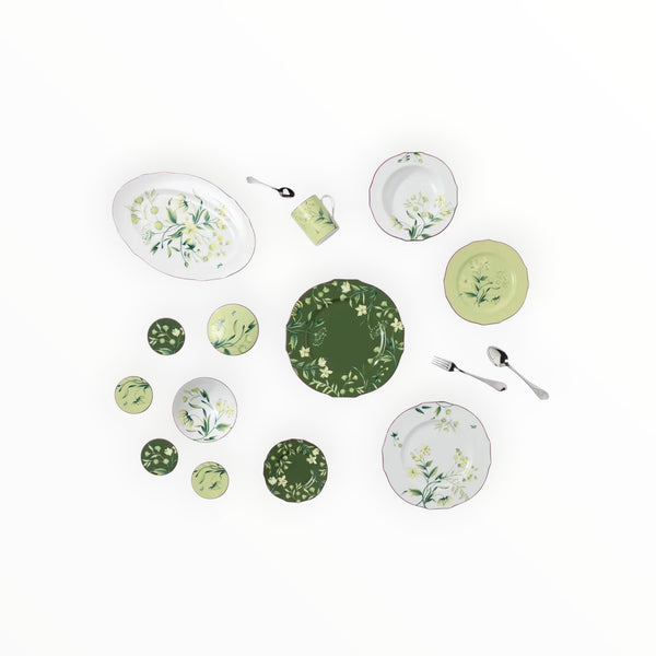 Ginori 1745, Charger Plate Acanto Green Florenza at Aleph Gallery