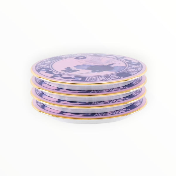 Ginori 1745, Oriente Italiano Set of four Coasters Tesori at Aleph Gallery