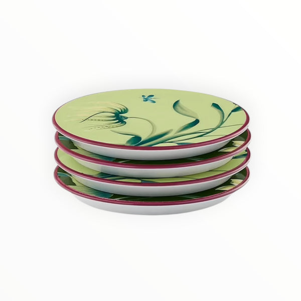 Ginori 1745, Set of four Acanto Green Coasters at Aleph Gallery