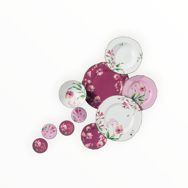 Ginori 1745, Set of four Malva Florenza Coaster at Aleph Gallery