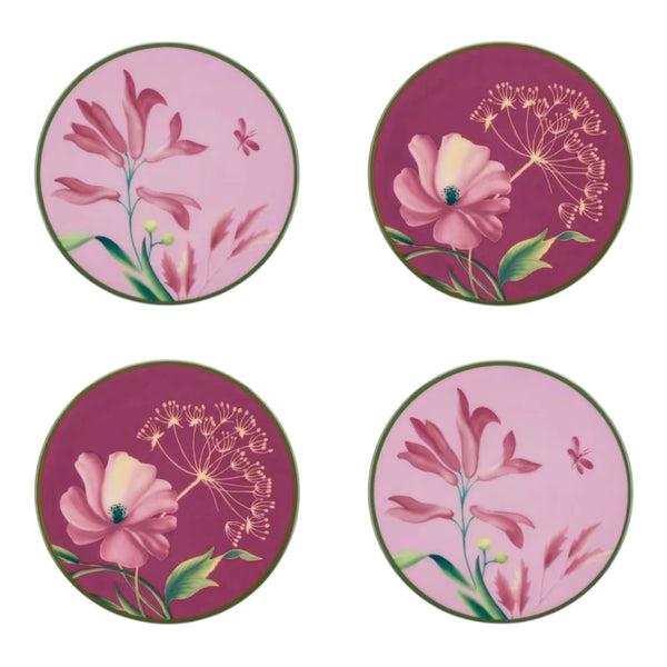 Ginori 1745, Set of four Malva Florenza Coaster at Aleph Gallery