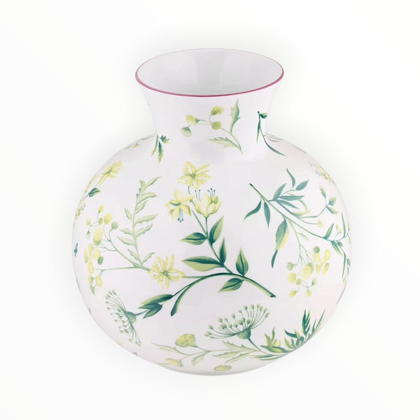 Ginori 1745, Spherical Vase Acanto Green Florenza at Aleph Gallery 