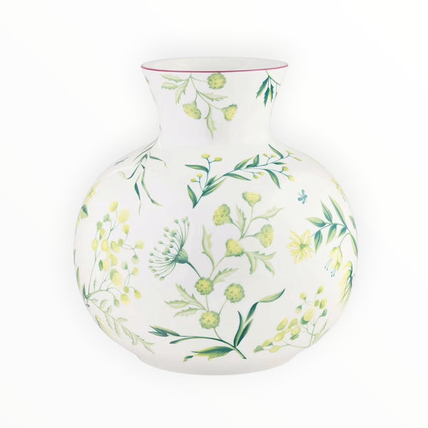 Ginori 1745, Spherical Vase Acanto Green Florenza at Aleph Gallery 