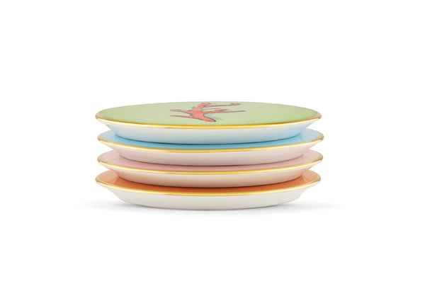 Ginori IL Viaggio DI Nettuno 4 Coasters Multi-Decoration at Aleph Gallery