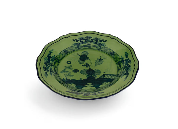Ginori Oriente Italiano Bread Plate Malachite Green at Aleph Gallery