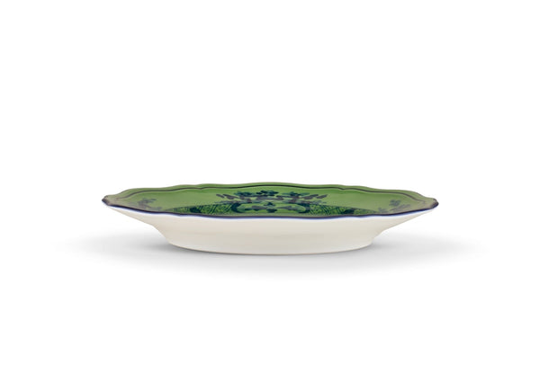 Ginori Oriente Italiano Bread Plate Malachite Green at Aleph Gallery