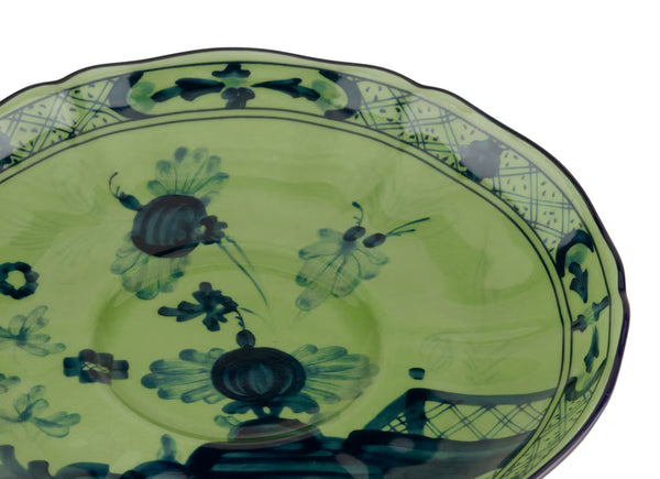 Ginori Oriente Italiano Tea Saucer Malachite Green at Aleph Gallery