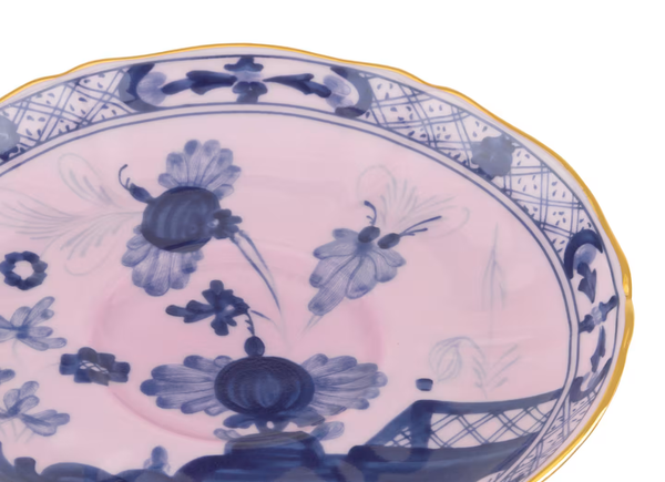 Ginori Oriente Italiano Tea Saucer in Azalea at Aleph Gallery