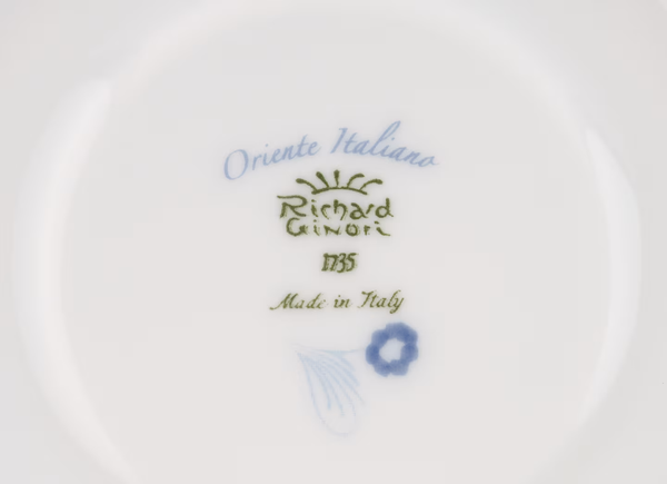 Ginori Oriente Italiano Tea Saucer in Azalea at Aleph Gallery