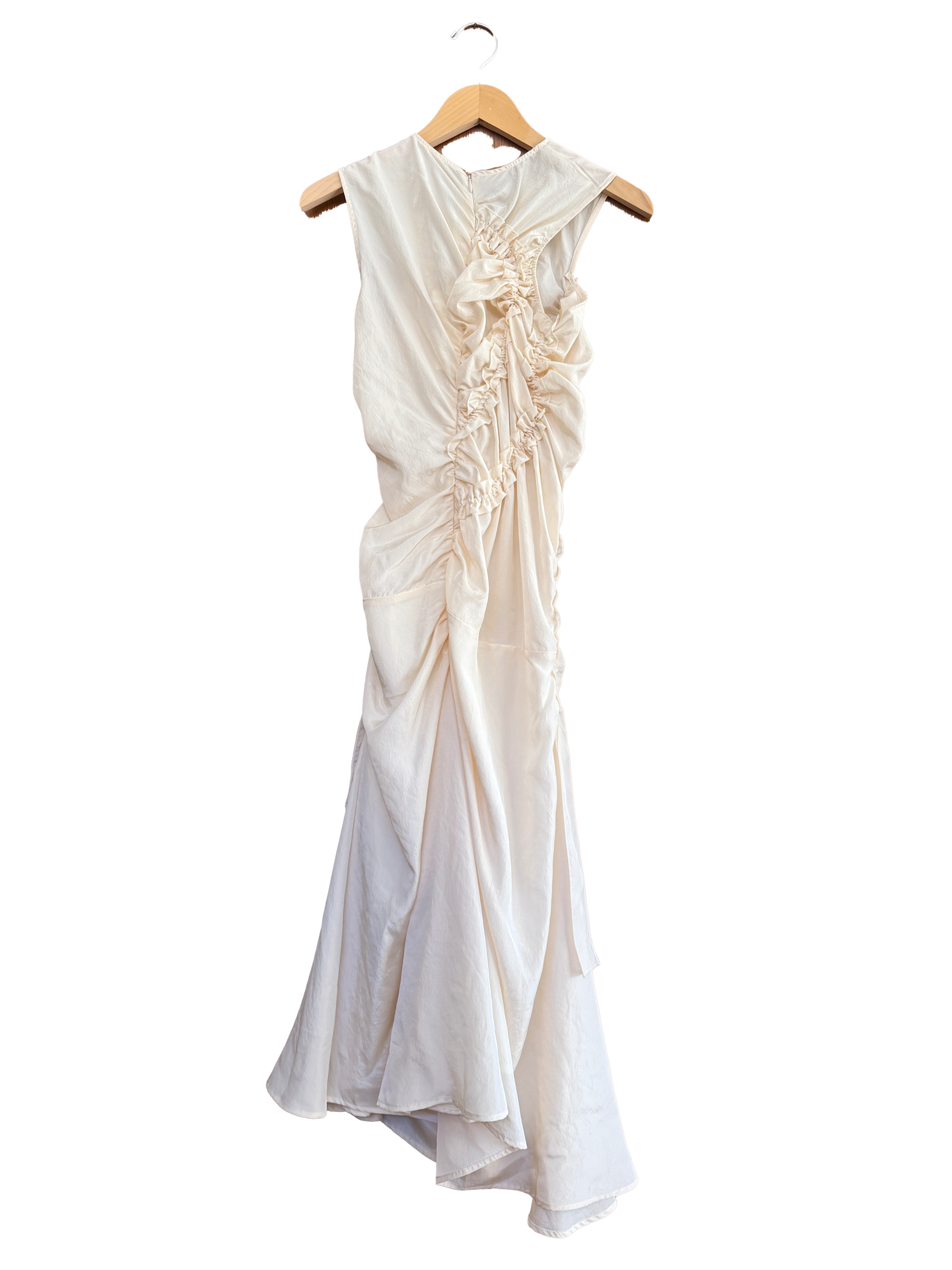 KYRA DRESS SATIN CREAM
