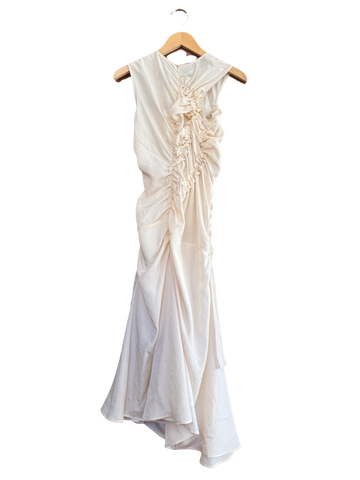 KYRA DRESS SATIN CREAM